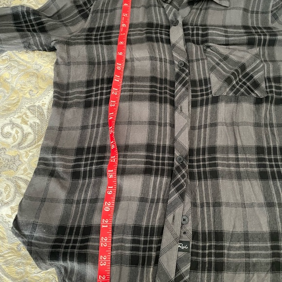 Rails Hunter button down shirt, charcoal jet - Picture 12 of 13